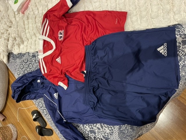 Girls soccer training gear