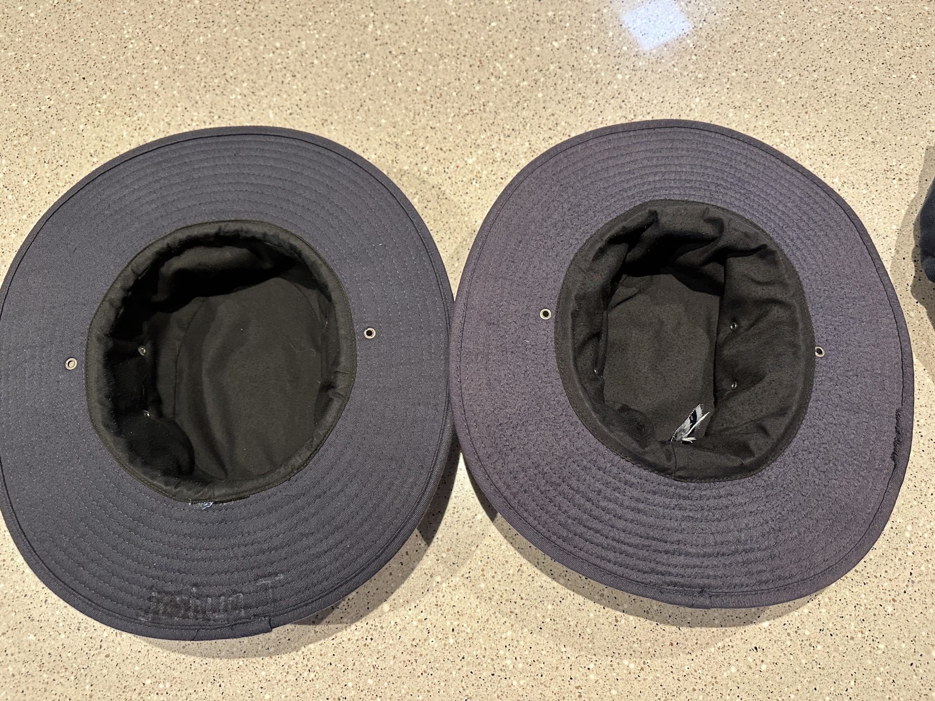Wide brim foam hat x2. junior